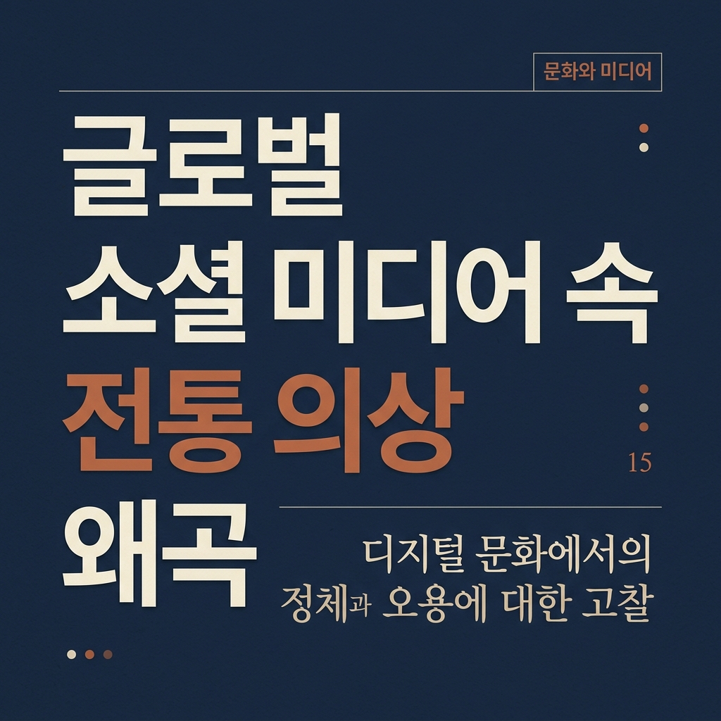 글로벌 소셜 미디어 속 전통 의상 왜곡과 왜곡의 메커니즘 제품 이미지