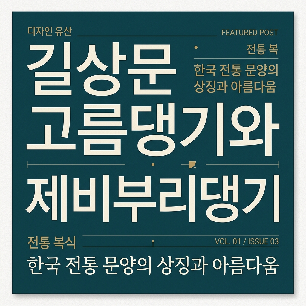 길상문 고름댕기와 제비부리댕기 제품 이미지
