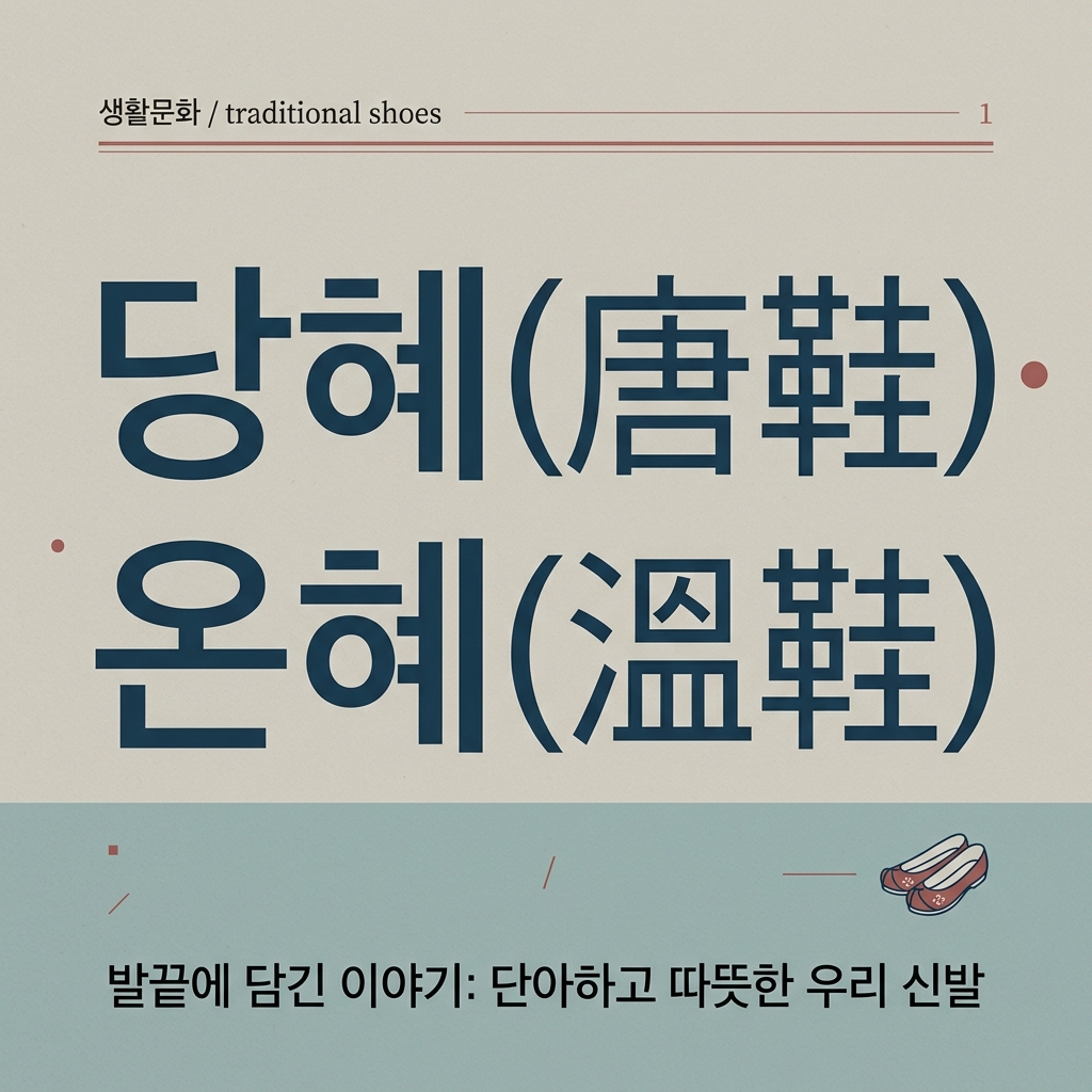 남색 치마·긴 저고리와 당혜(唐鞋)·온혜(溫鞋)의 시각적 기호학 제품 이미지