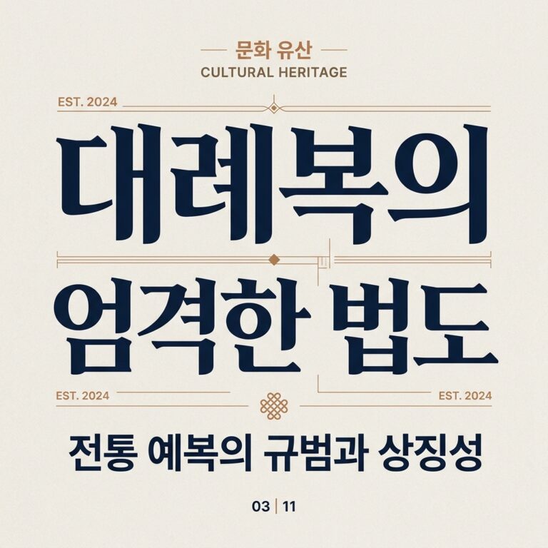 대례복의 엄격한 법도와 백성들이 만든 궁중 복식의 대반전