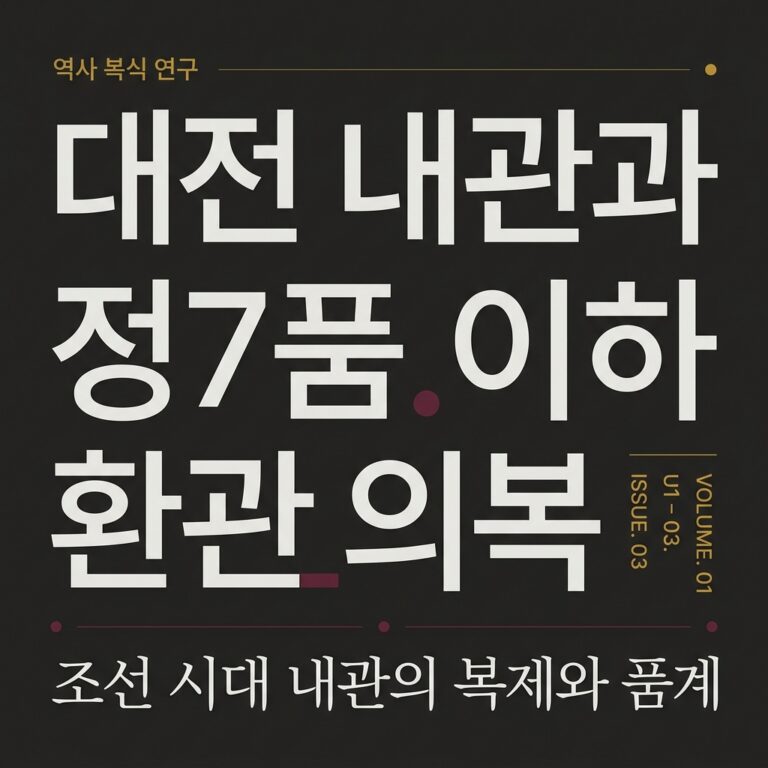 대전 내관과 정7품 이하 환관 의복의 형태적 특징
