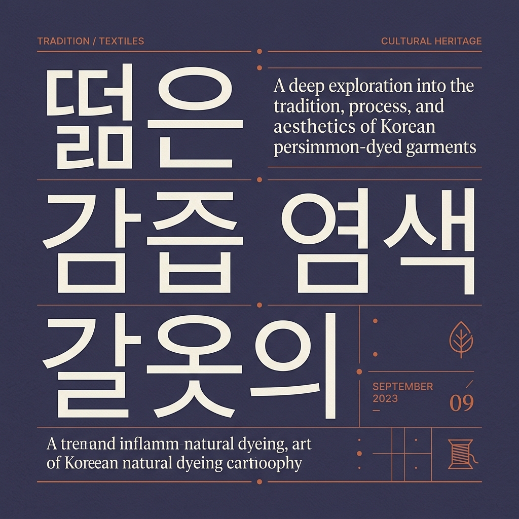 조선 후기 도서(島嶼) 지역의 생태 환경과 떫은 감즙 염색 갈옷의 기능성 연구 제품 이미지