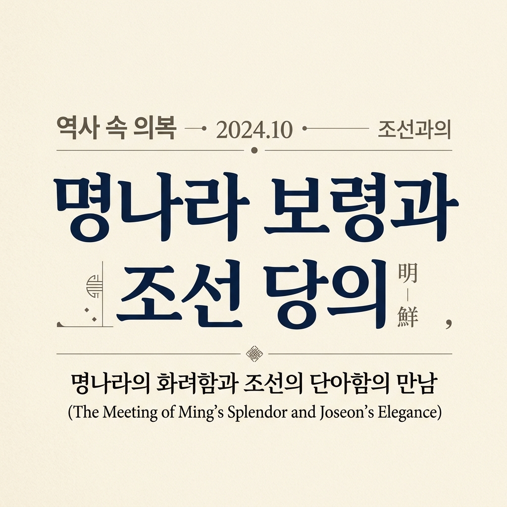 명나라 보령과 조선 당의 제품 이미지