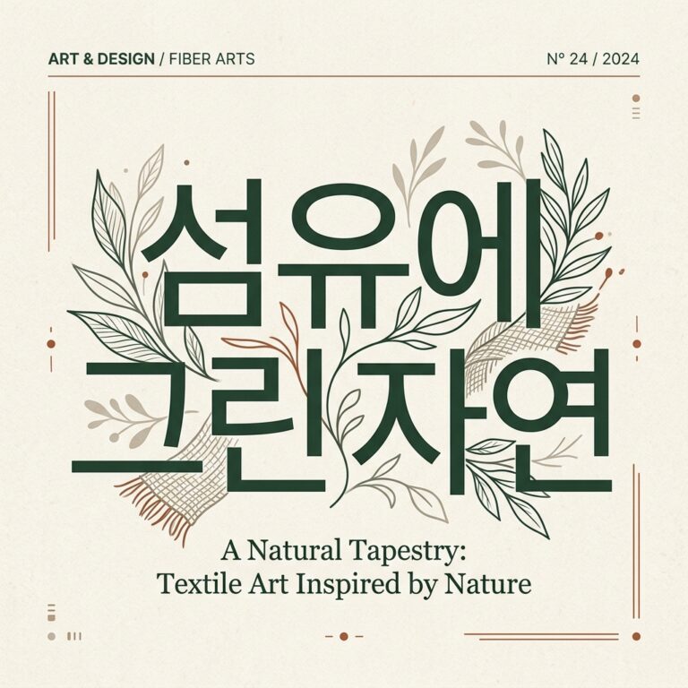 섬유에 그린 자연과 원단이 품은 여백: 한복의 색채,기모노의 문양