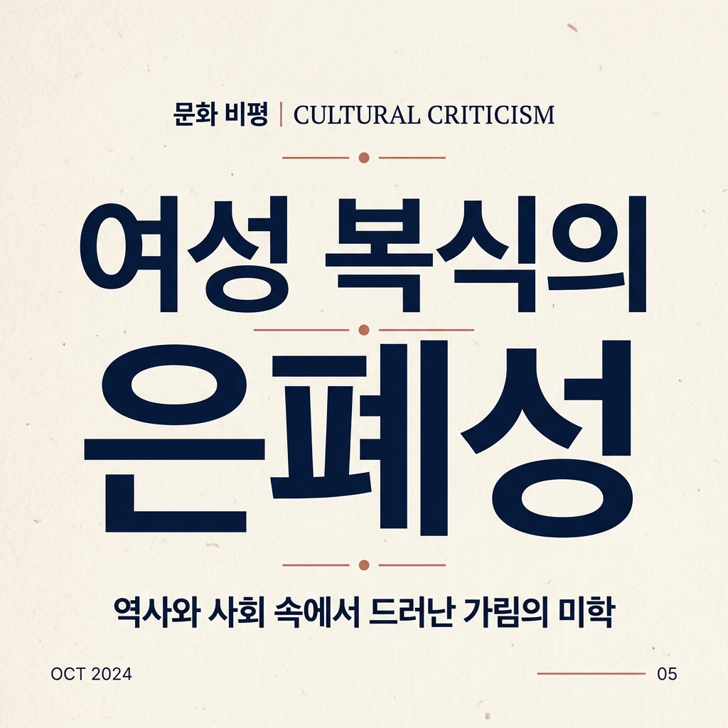 조선 중기 예학(禮學)의 확산과 여성 복식의 은폐성 강화 연구 제품 이미지