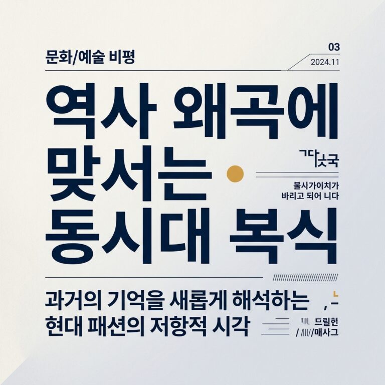 역사 왜곡에 맞서는 동시대 복식