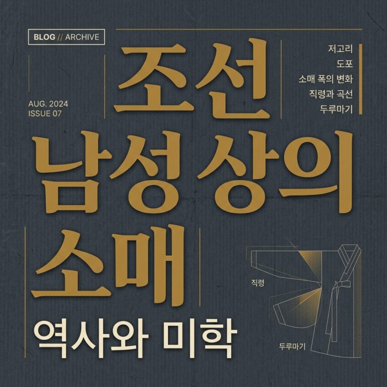 조선 남성 상의 소매 구조에 나타난 조형성