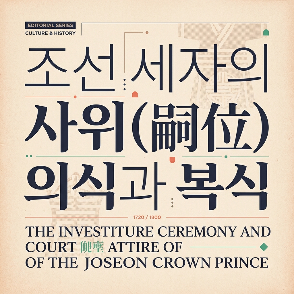조선 세자의 사위(嗣位) 의식과 복식의 반전 제품 이미지