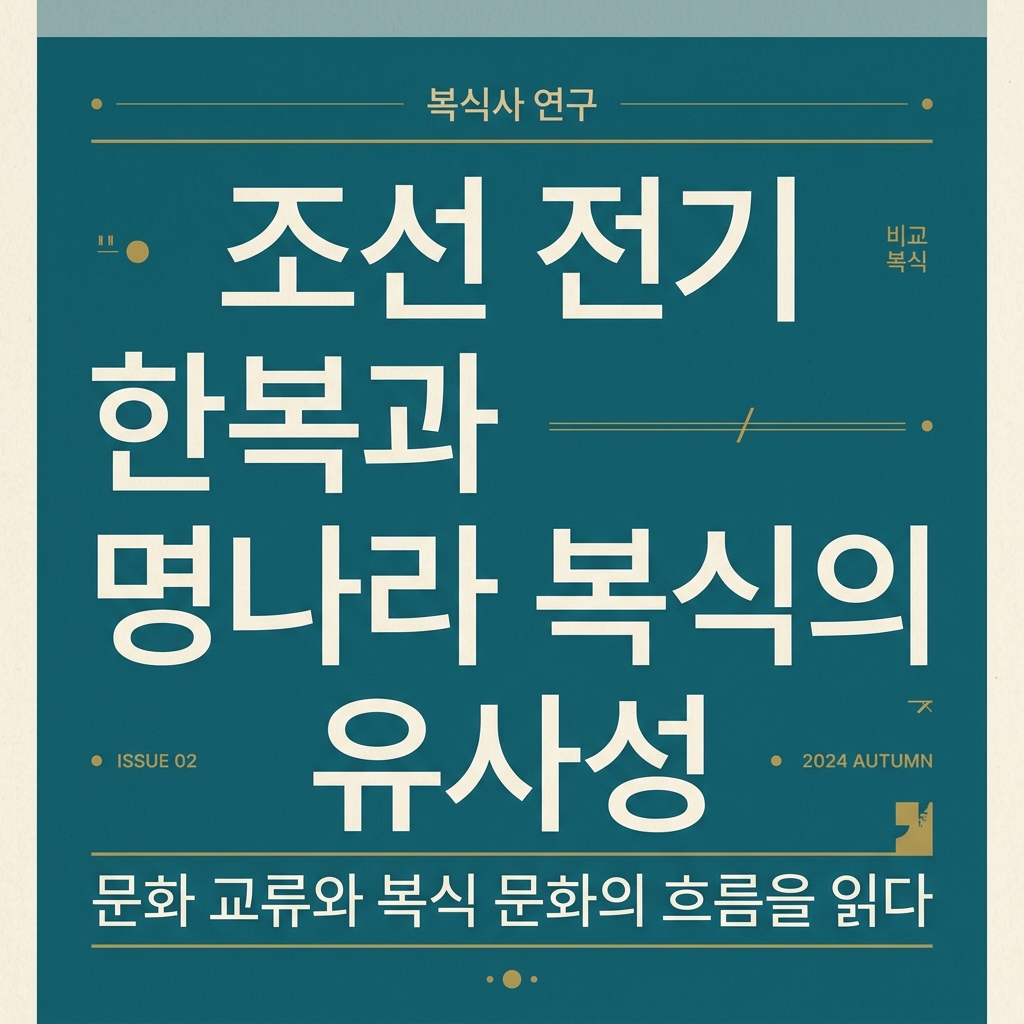 조선 전기 한복과 명나라 복식의 유사성과 결정적 차이점 제품 이미지