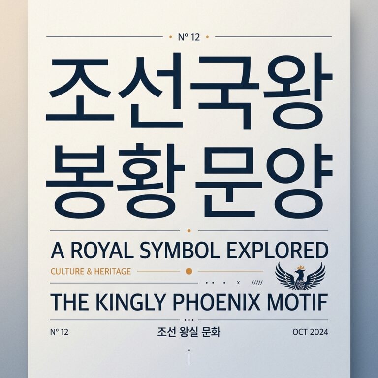 조선 국왕이 봉황 문양 비단을 입은 역사적 배경과 상징 체계