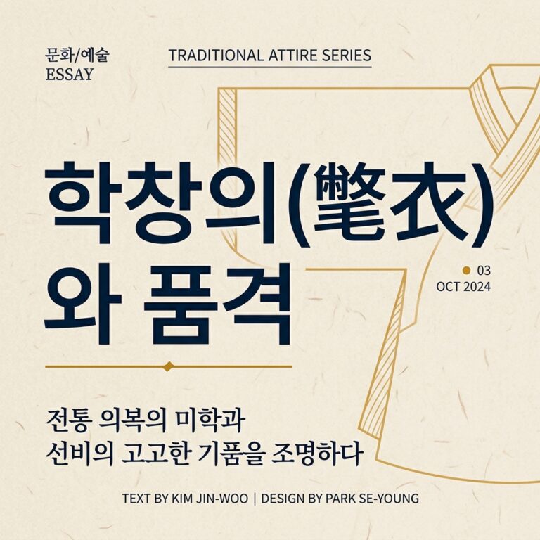 사대부 노년 선비의 학창의(氅衣)와 품격