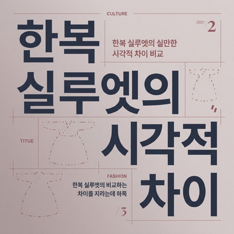 직조 방식에 따른 한복 실루엣의 시각적 차이 분석