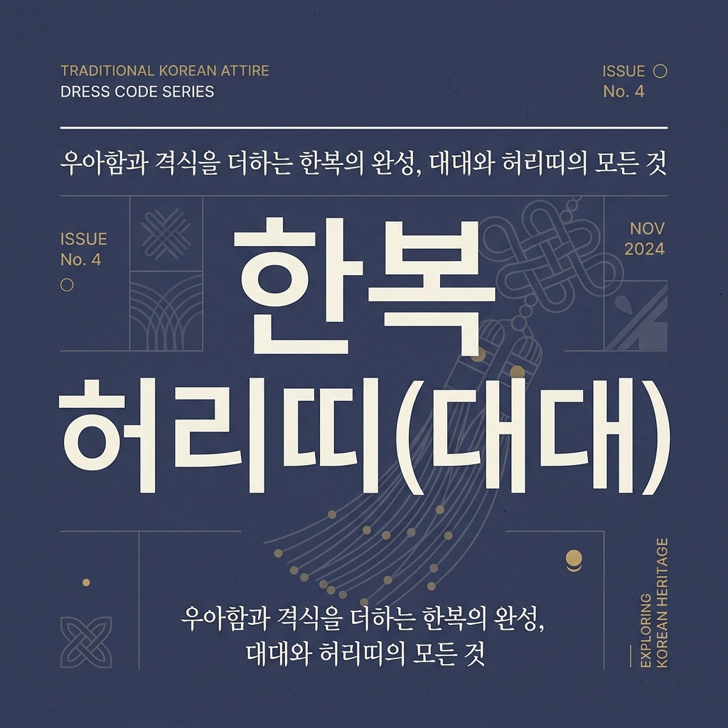 한복 허리띠가 전통 의상의 존재감을 지배하는 방식 제품 이미지
