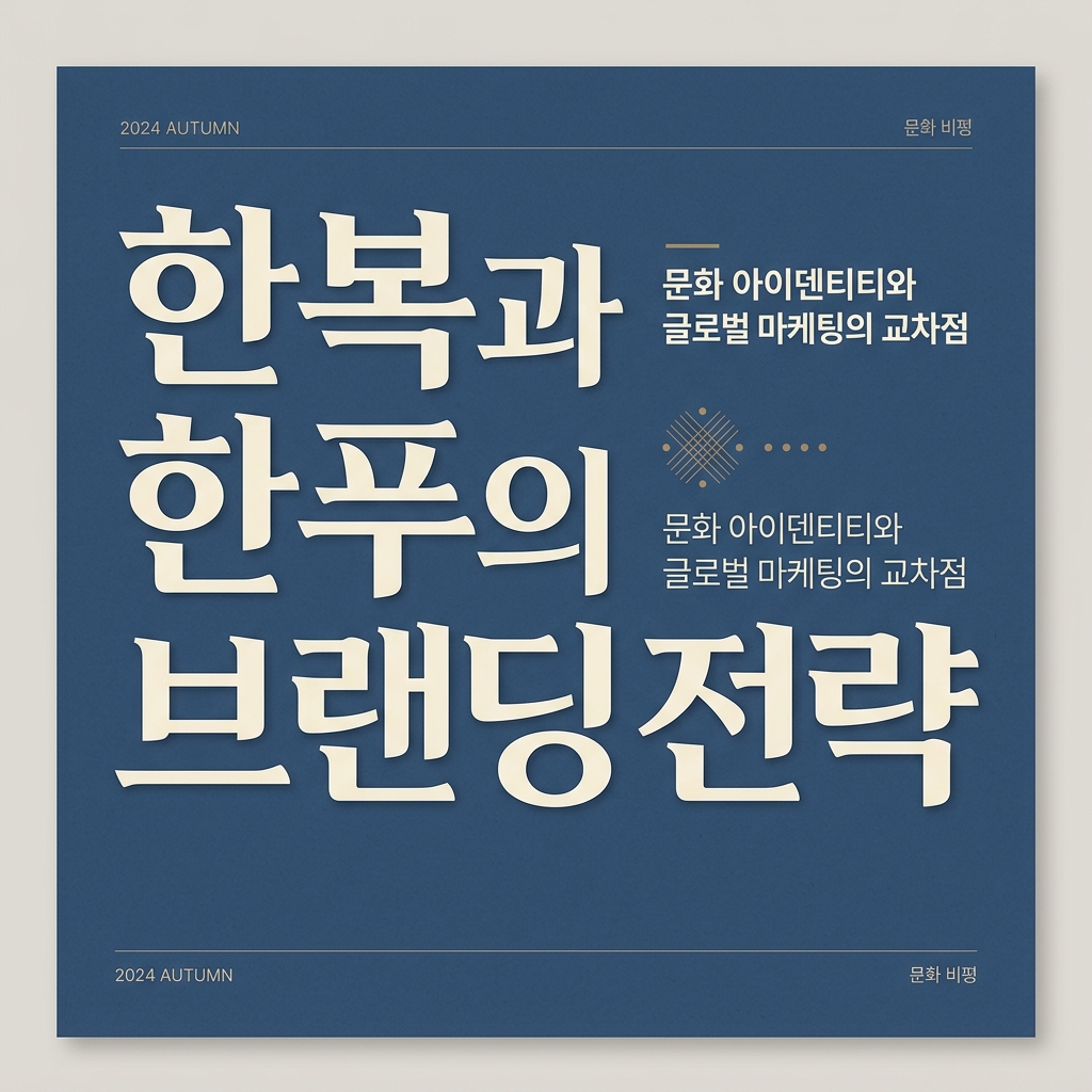 한복과 한푸의 브랜딩 전략 비교 제품 이미지