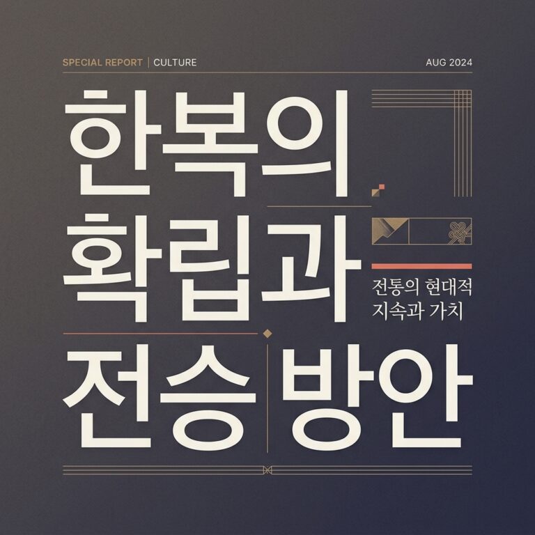 한복의 민족적 상징성 확립과 전승 방안