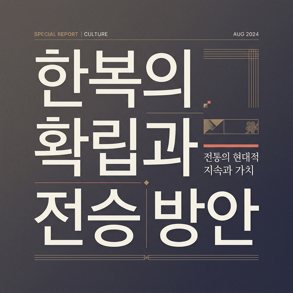 한복의 민족적 상징성 확립과 전승 방안 제품 이미지