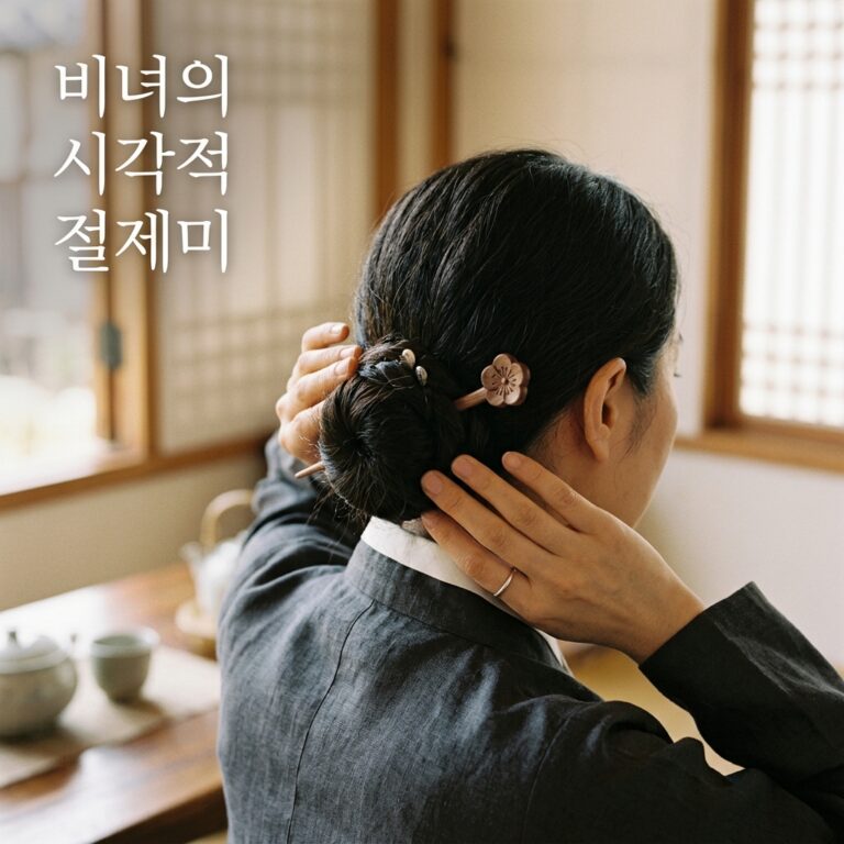 한복의 공간감과 비녀의 시각적 절제미