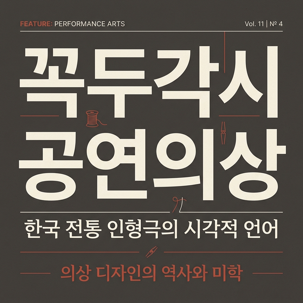 전통 한복과 꼭두각시 공연 의상의 구조적 차이점 제품 이미지
