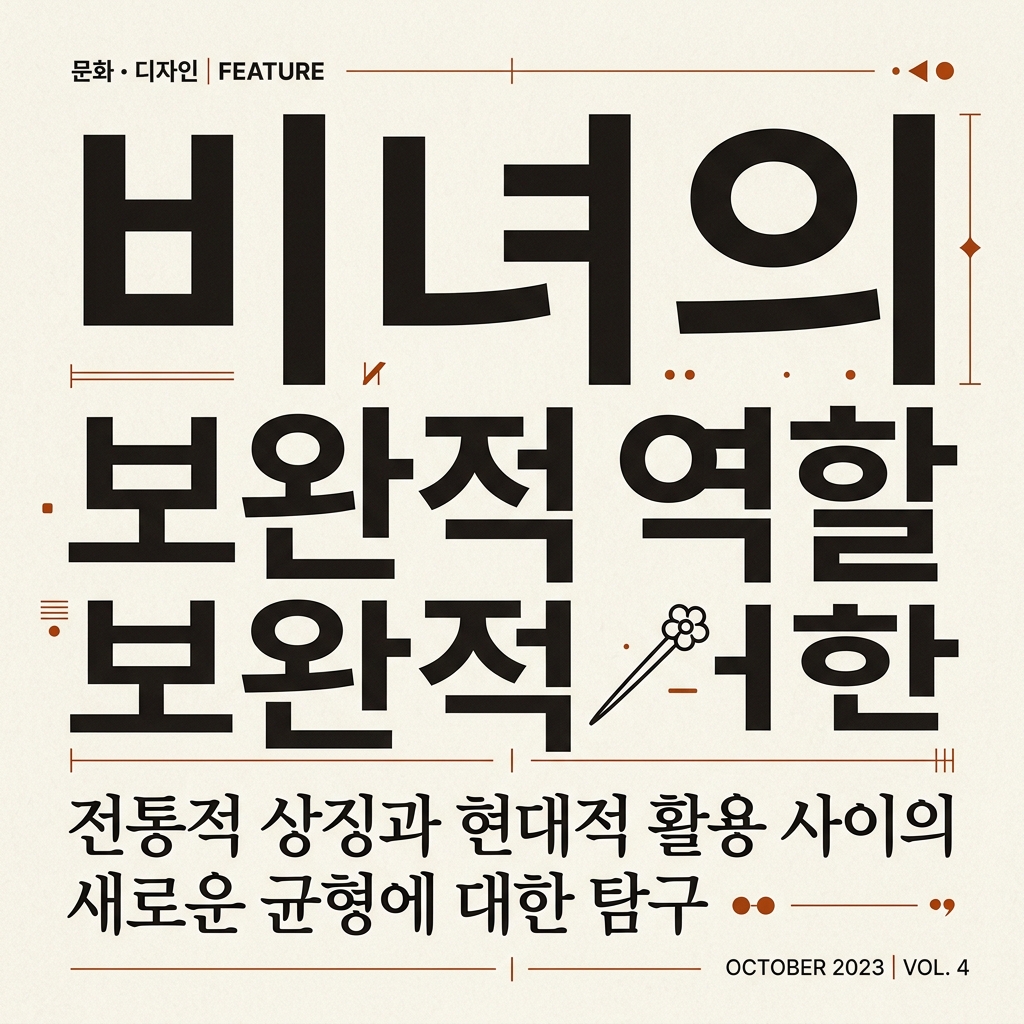 한복의 실루엣을 완성하는 비녀의 보완적 역할 제품 이미지