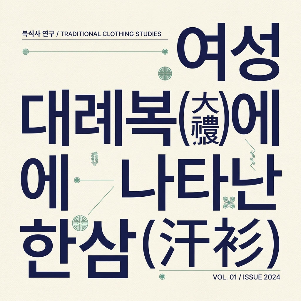 조선시대 여성 대례복(大禮服)에 나타난 한삼(汗衫)의 은폐성과 유교적 복식 예법 제품 이미지