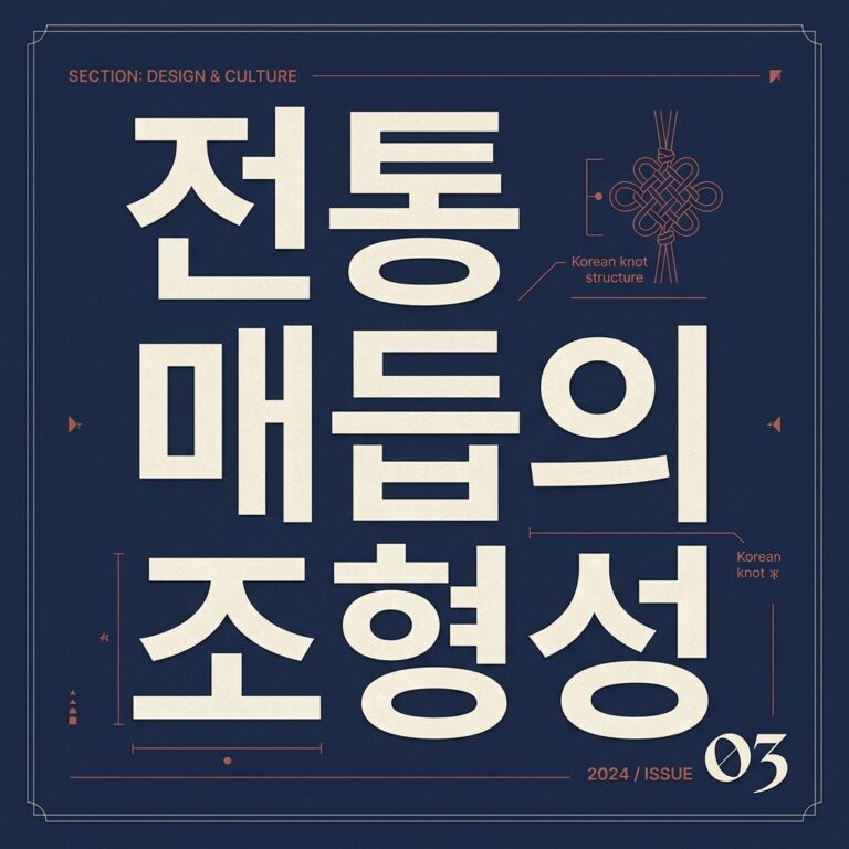 한복의 미학을 완성하는 전통 매듭의 조형성과 상징성