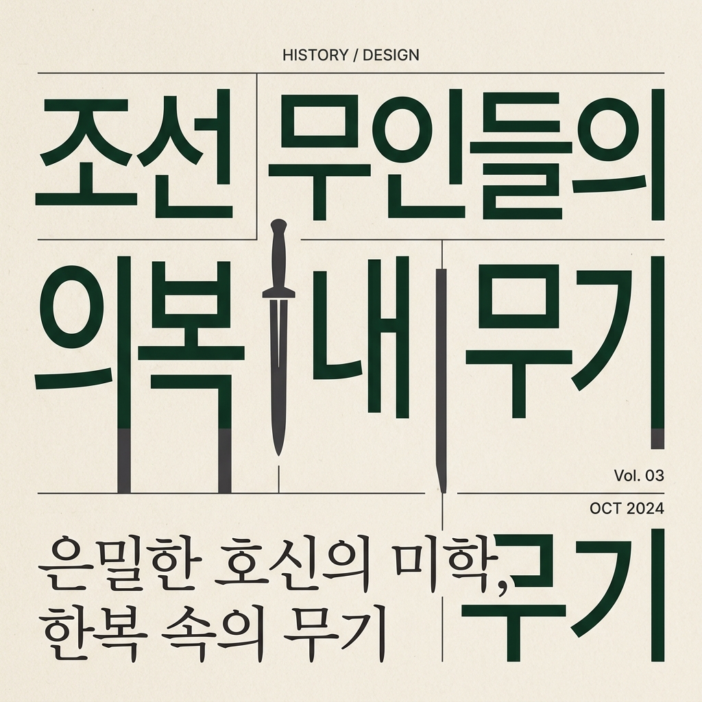 조선 무인들의 의복 내 무기 은닉과 기습 전술 제품 이미지