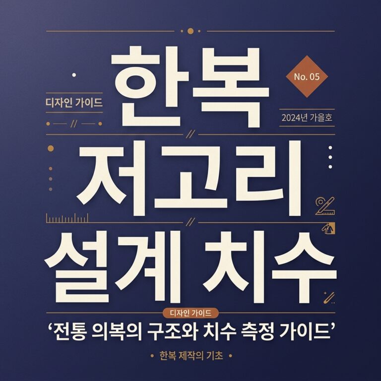 한복 저고리 설계 치수 산정법의 과학화 및 바느질 공정의 표준화