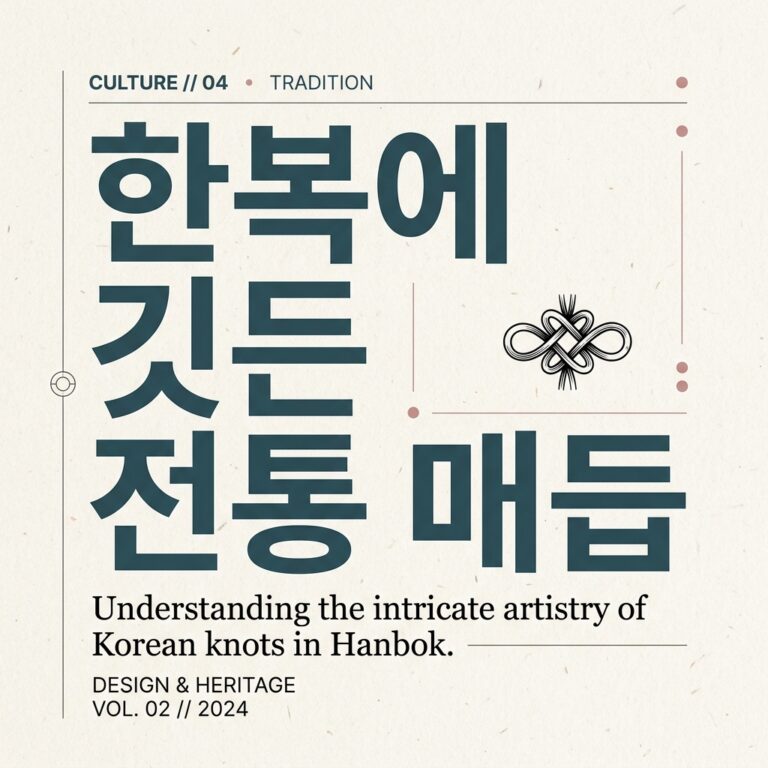 한복에 깃든 전통 매듭의 기능적 진화와 구조적 특징