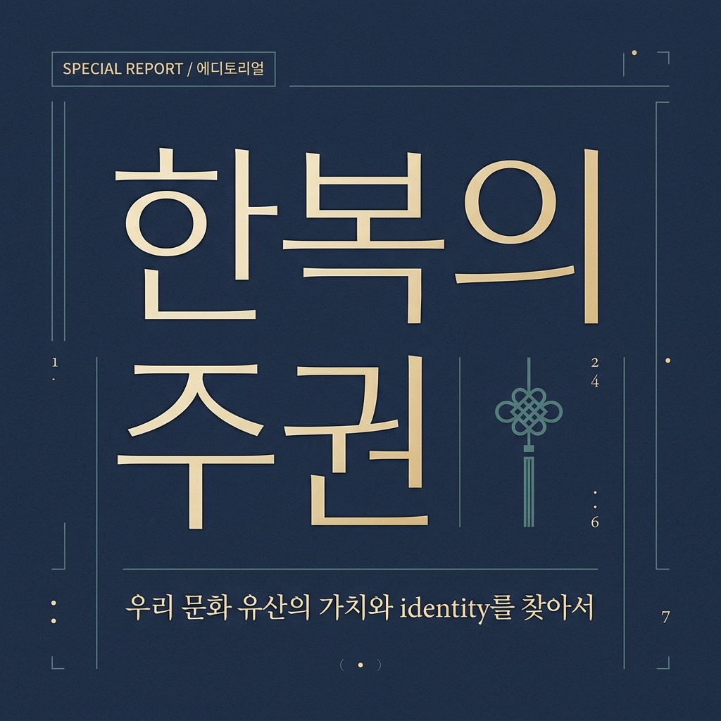 문화 공정에 맞선 소리 없는 외침: 타임스퀘어 전광판을 수놓은 한복의 주권 제품 이미지